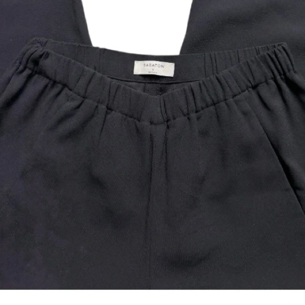 Aritzia Babaton Dexter Black High-Waist Tapered Jogger Pants Size S EUC